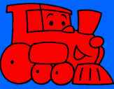 Coloring page Train painted byL DRAGOA