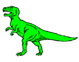 Coloring page Tyrannosaurus Rex painted byhjighiyui