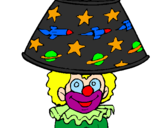 Coloring page Lamp clown painted byITALO