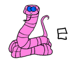 Coloring page Snake painted byisabela