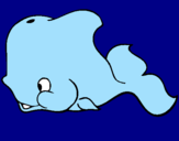 Coloring page Whale painted byyoshi