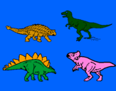 Coloring page Land dinosaurs painted byalexa