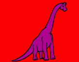 Coloring page Brachiosaurus painted byrodrigo