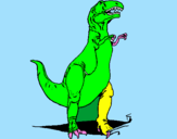 Coloring page Trex painted byyoshi
