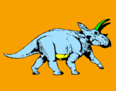 Coloring page Triceratops painted byyoshi