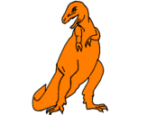 Coloring page Tyrannosaurus rex painted byLucca