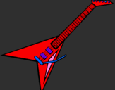 Coloring page Electric guitar II painted byHayley