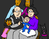 Coloring page Family  painted byjazmin jasso