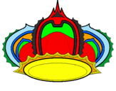 Coloring page Royal crown painted bykelan