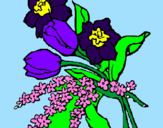 Coloring page Bunch of flowers painted byjazmin jasso