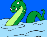 Coloring page Loch Ness monster painted byhaleigh