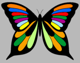 Coloring page Butterfly 8 painted bykelan