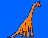 Coloring page Brachiosaurus painted byLucca