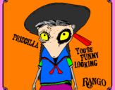Coloring page Priscilla painted byAVA B.