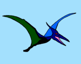 Coloring page Pterodactyl painted bycamila