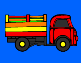 Coloring page Pick-up truck painted byAhmad Farhan