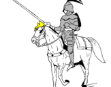 Coloring page Mounted horseman painted bymarFFFDal