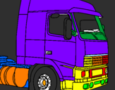 Coloring page Truck painted byAhmad Farhan