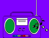 Coloring page Radio cassette 2 painted byalana         46781314