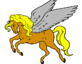 Coloring page Pegasus flying painted byButerfly