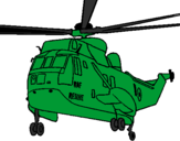 Coloring page Helicopter to the rescue painted byfabian