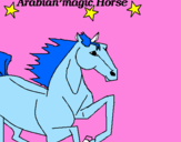 Coloring page Arabian Horse painted byYara