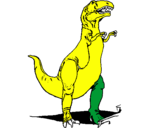Coloring page Trex painted byisaquejv