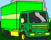 Coloring page Truck painted byAhmad Farhan