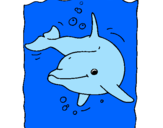 Coloring page Dolphin painted byAhmad Farhan Chelsea