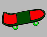 Coloring page Skateboard painted bypati