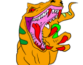 Coloring page Velociraptor II painted bydavid