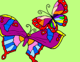 Coloring page Butterflies painted bylalachica