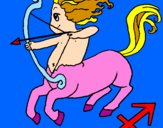 Coloring page Sagittarius painted byButerfly