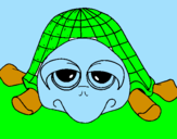 Coloring page Turtle painted byEmely 