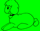 Coloring page Lamb painted bybryan