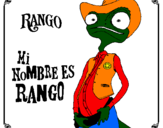 Coloring page Rango painted bysid