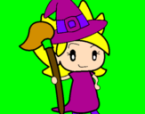 Coloring page Witch Turpentine painted byAriana $