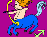 Coloring page Sagittarius painted byPineapple
