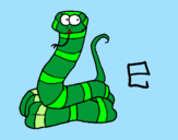 Coloring page Snake painted byPineapple