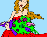 Coloring page Bunch of flowers painted byAriana $