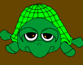 Coloring page Turtle painted byjanelle