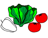 Coloring page Vegetables painted byErin