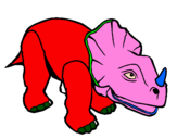 Coloring page Triceratops II painted byfionah 