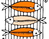 Coloring page Fish painted byErin