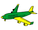 Coloring page Passenger plane painted byisaquejv