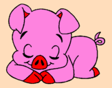 Coloring page Piglet painted byAriana $