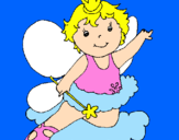 Coloring page Fairy painted bymarla