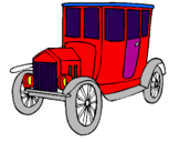 Coloring page Antique car painted byArmands