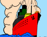 Coloring page Steamboat painted byArmands