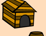 Coloring page Dog house painted byleticr2